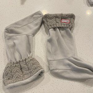 Hunter Grey Cable Knit Boot Socks
